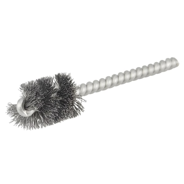 Weiler 3/4" Power Tube Brush, .008" Steel Wire Fill, 1" Brush Length 21266 - main